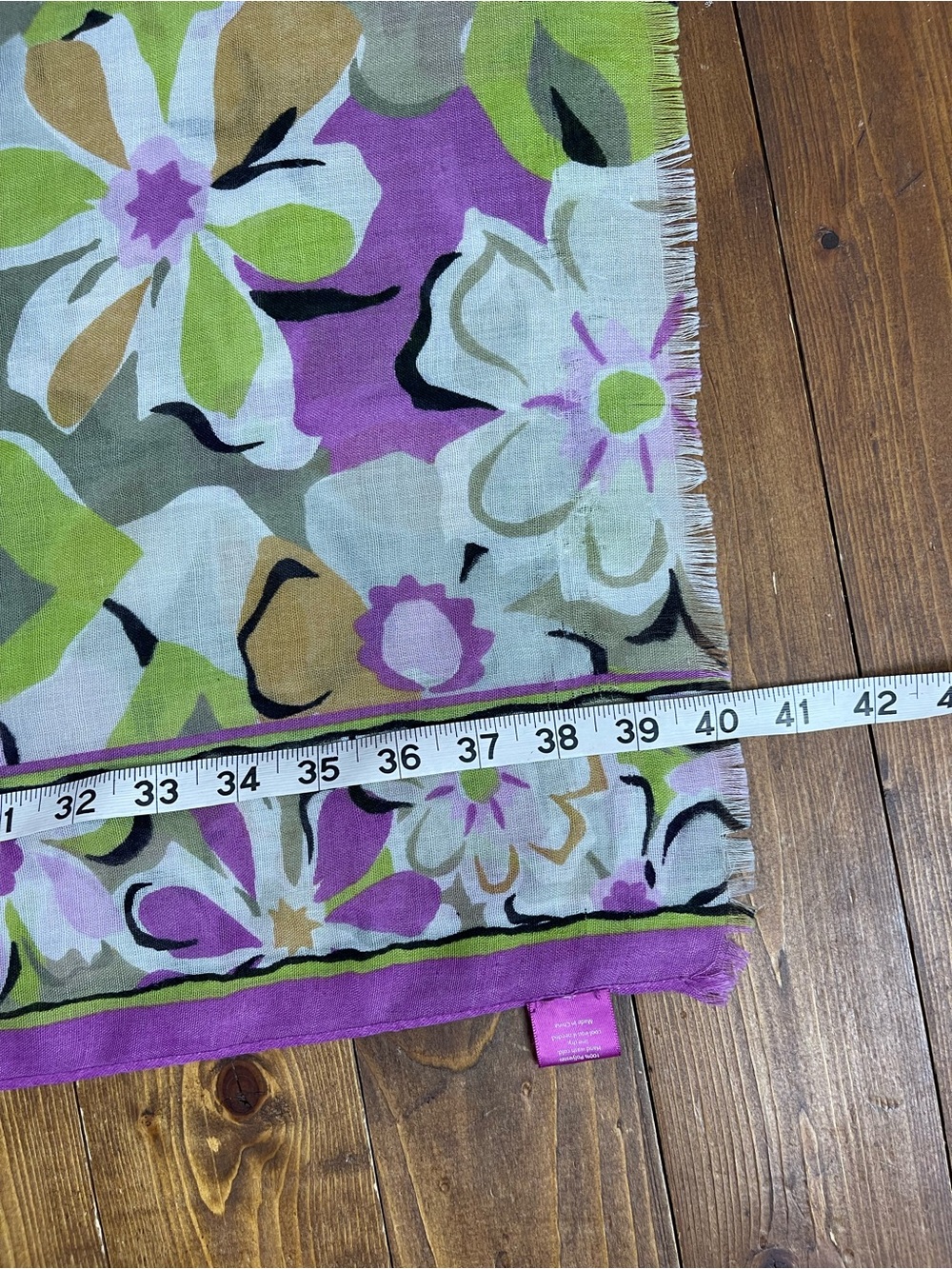 Vera Bradley portobello road oblong scarf floral print - Picture 6 of 6
